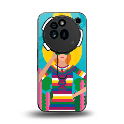 Cosmic Explorer back phone cover | glass case for nothing phone 3a pro