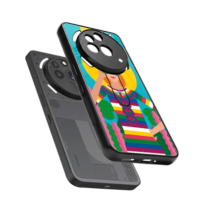 Cosmic Explorer sleek nothing phone 3a pro cover with tempered glass back and TPU edges