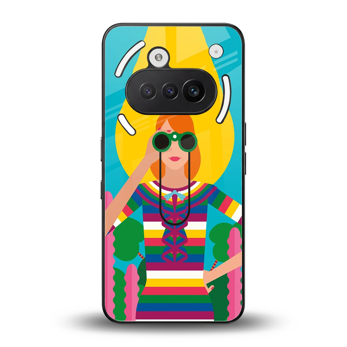 Cosmic Explorer back phone cover | glass case for nothing phone 3a