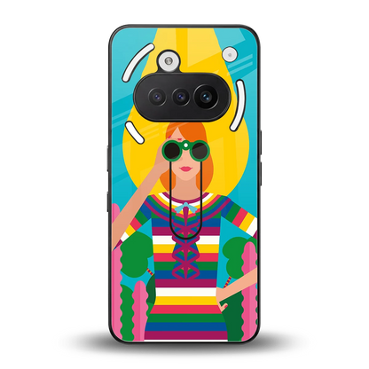 Cosmic Explorer back phone cover | glass case for nothing phone 3a