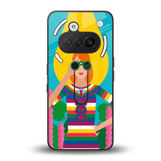 Cosmic Explorer back phone cover | glass case for nothing phone 3a