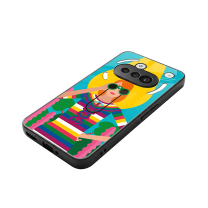 Cosmic Explorer stylish phone case for nothing phone 3a | glossy glass and slim fit