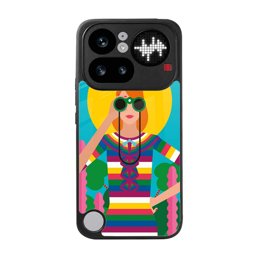 Cosmic Explorer back phone cover | glass case for nothing phone 4a pro