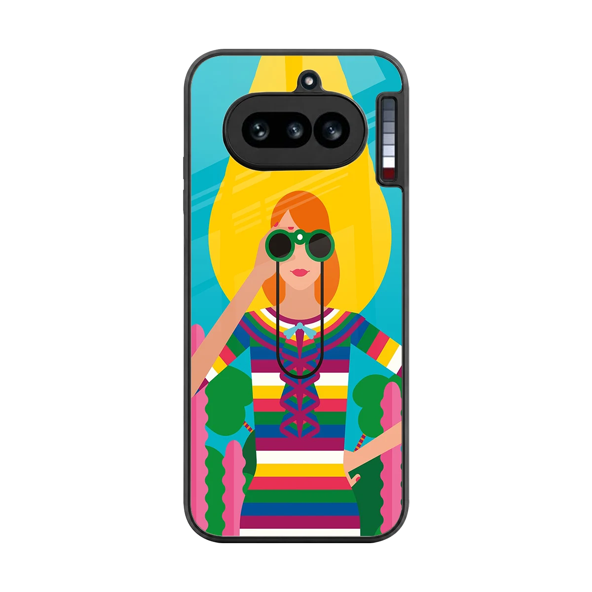 Cosmic Explorer back phone cover | glass case for nothing phone 4a