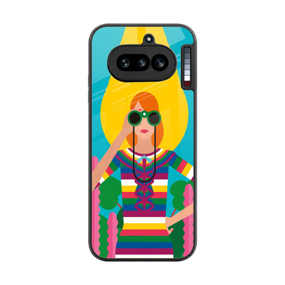 Cosmic Explorer back phone cover | glass case for nothing phone 4a