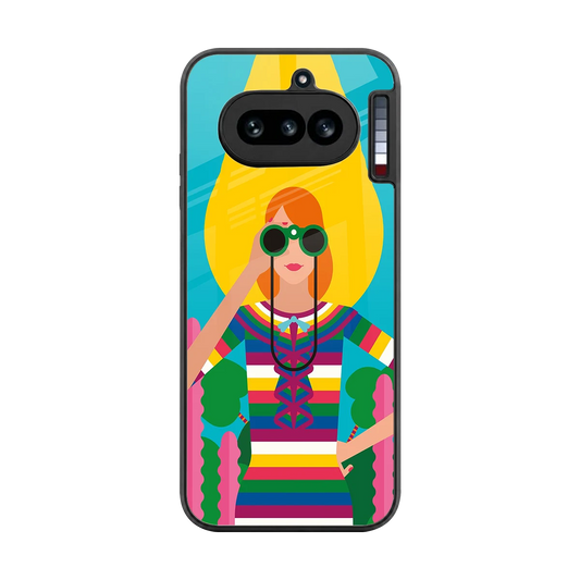 Cosmic Explorer back phone cover | glass case for nothing phone 4a