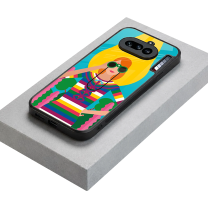 Cosmic Explorer stylish phone case for nothing phone 4a | glossy glass and slim fit