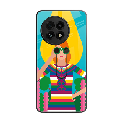 Cosmic Explorer back phone cover | glass case for oneplus 13r