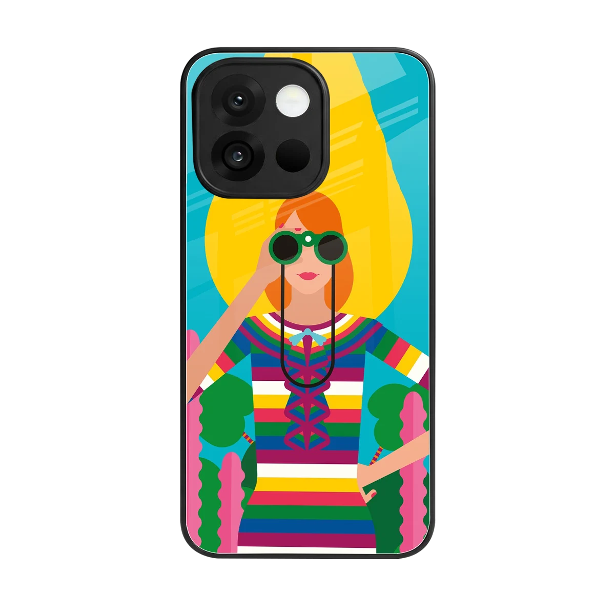Cosmic Explorer back phone cover | glass case for oneplus 13s