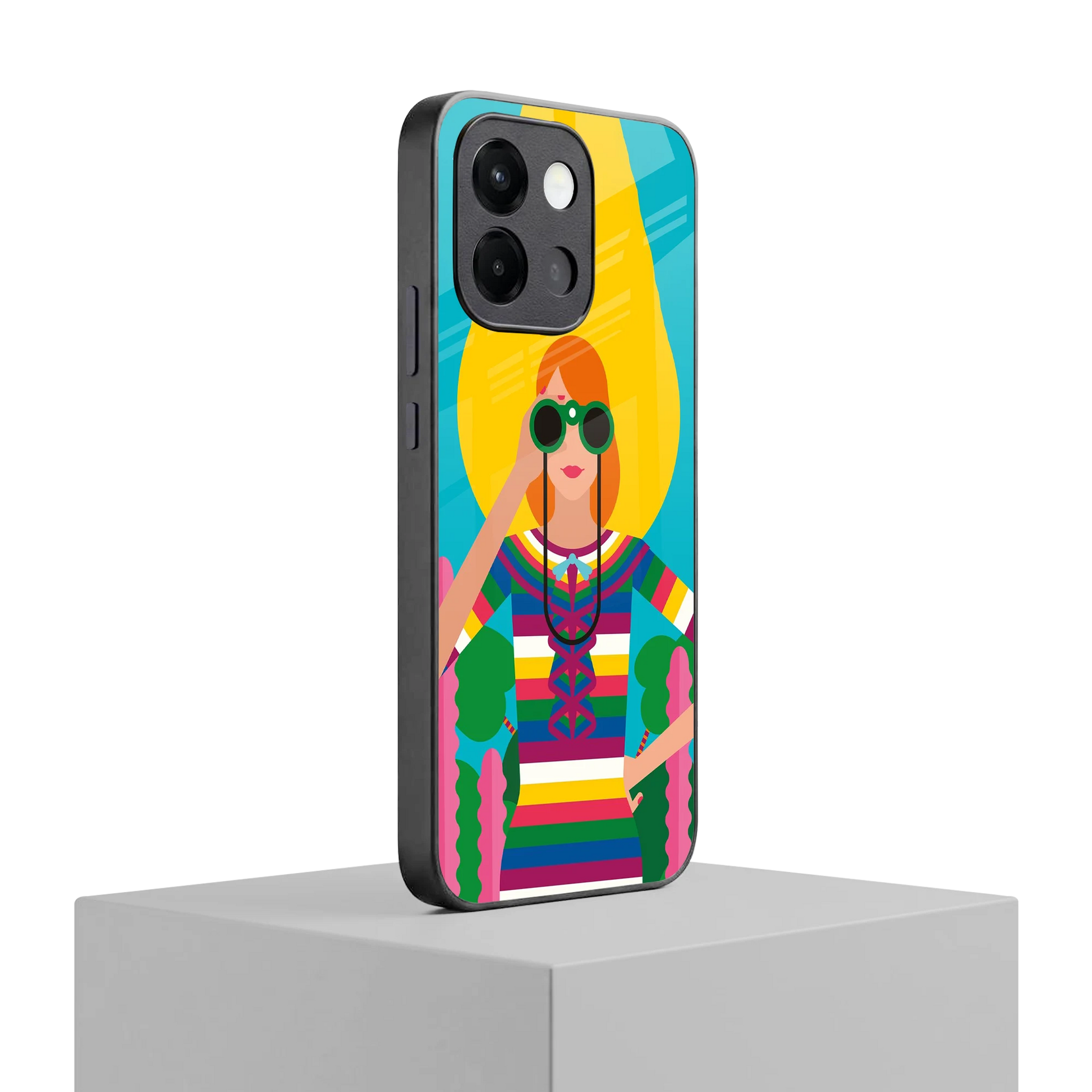Cosmic Explorer oneplus 13s mobile cover | shockproof glass phone case