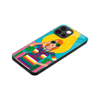 Cosmic Explorer stylish phone case for oneplus 13s | glossy glass and slim fit