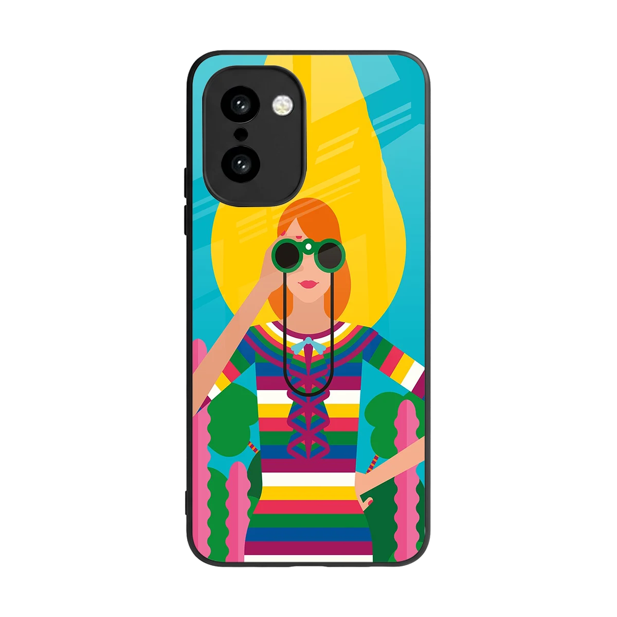 Cosmic Explorer back phone cover | glass case for oneplus 15r