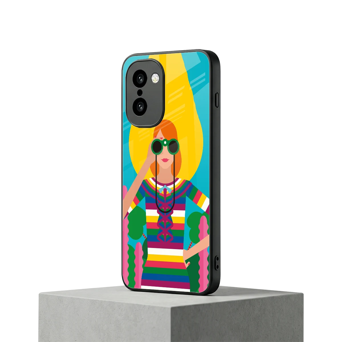 Cosmic Explorer oneplus 15r mobile cover | shockproof glass phone case
