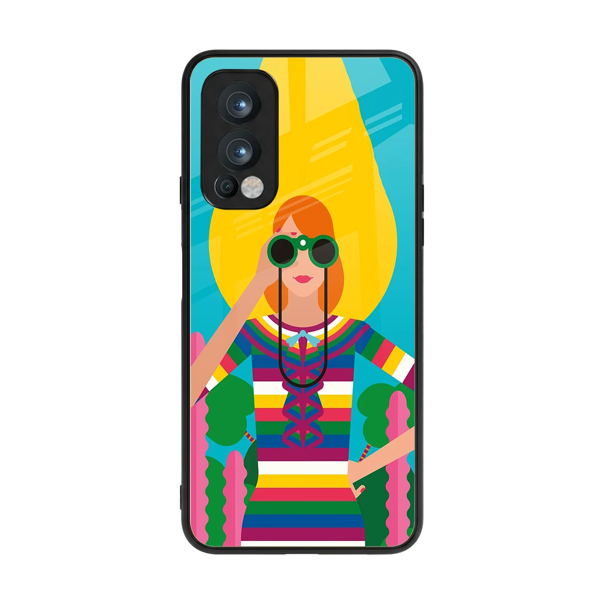 Cosmic Explorer back phone cover | glass case for oneplus nord 2
