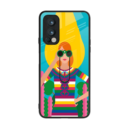 Cosmic Explorer back phone cover | glass case for oneplus nord 2