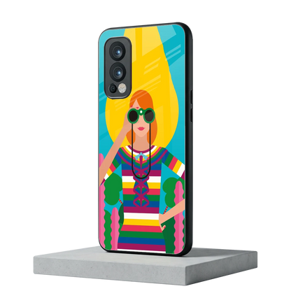 Cosmic Explorer oneplus nord 2 mobile cover | shockproof glass phone case