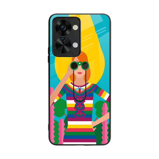 Cosmic Explorer back phone cover | glass case for oneplus nord 2t
