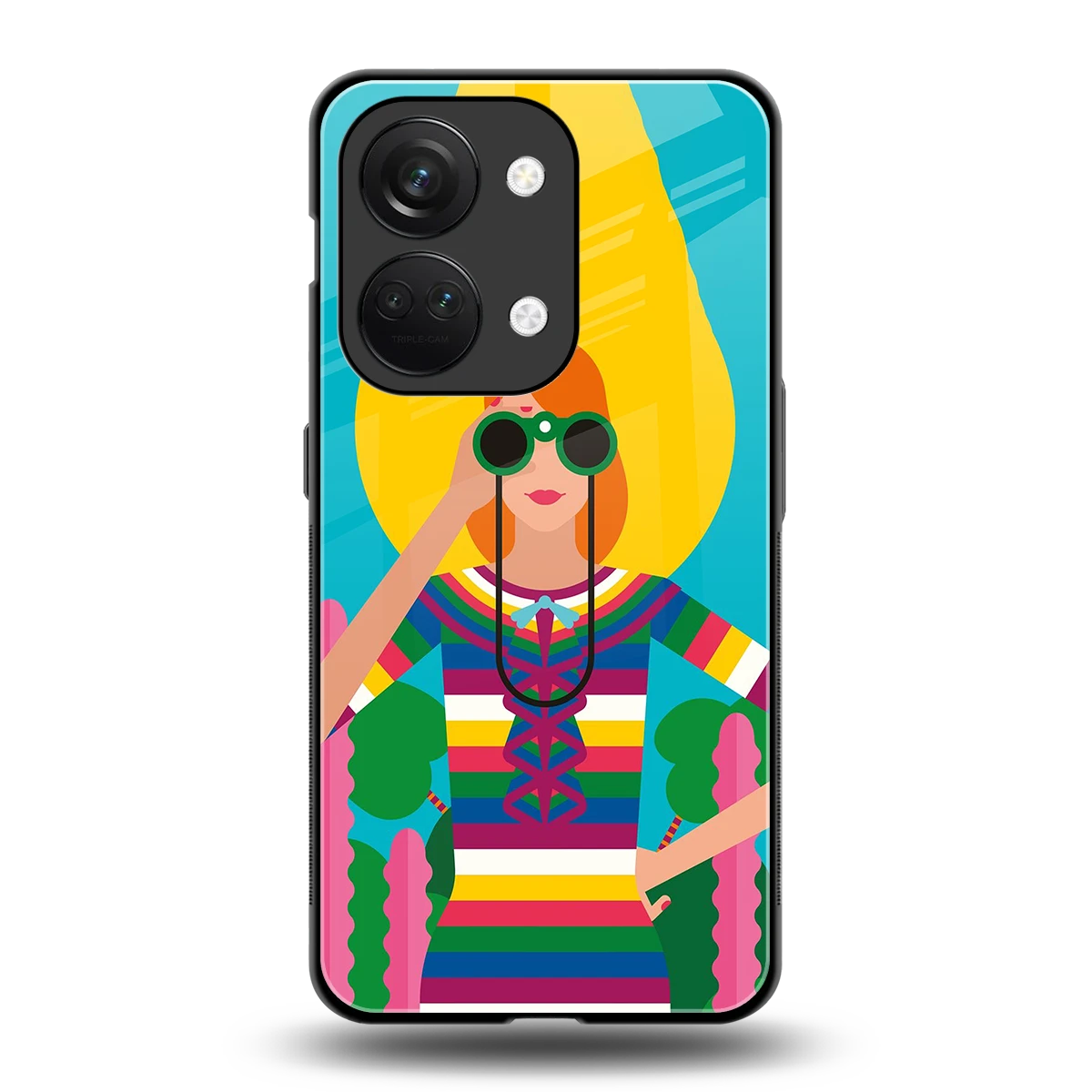 Cosmic Explorer back phone cover | glass case for oneplus nord 3