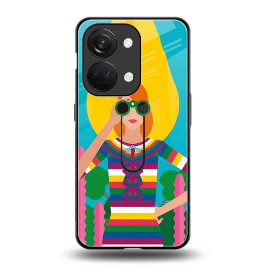 Cosmic Explorer back phone cover | glass case for oneplus nord 3