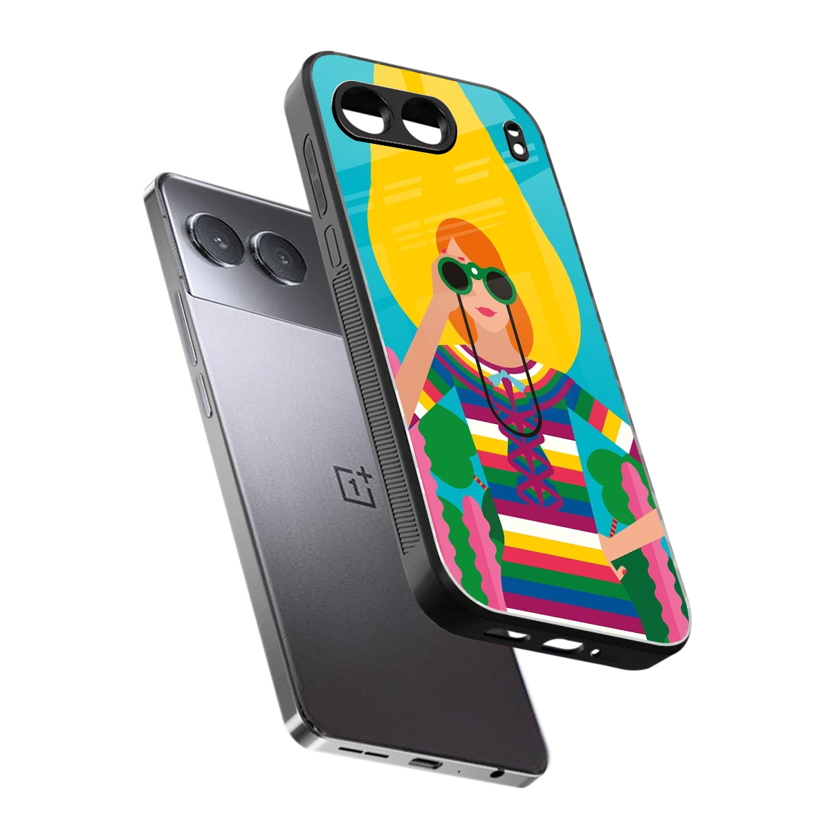 Cosmic Explorer sleek oneplus nord 4 cover with tempered glass back and TPU edges