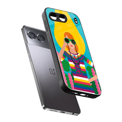 Cosmic Explorer sleek oneplus nord 4 cover with tempered glass back and TPU edges