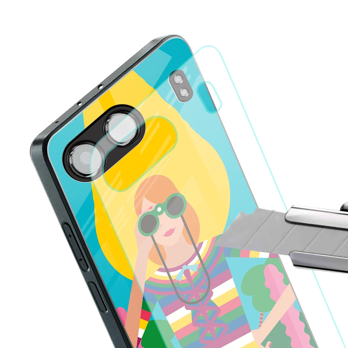 Cosmic Explorer stylish phone case for oneplus nord 4 | glossy glass and slim fit