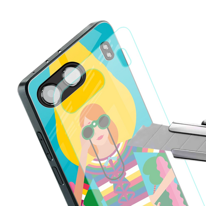 Cosmic Explorer stylish phone case for oneplus nord 4 | glossy glass and slim fit