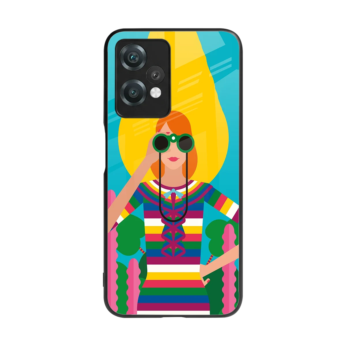 Cosmic Explorer back phone cover | glass case for oneplus nord ce 2 lite