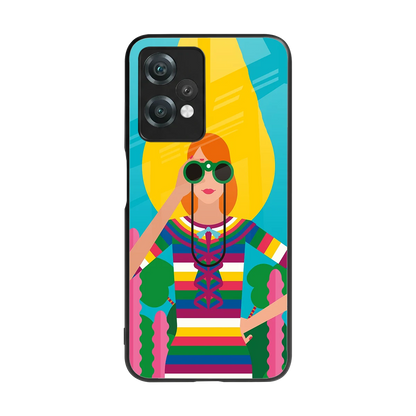 Cosmic Explorer back phone cover | glass case for oneplus nord ce 2 lite