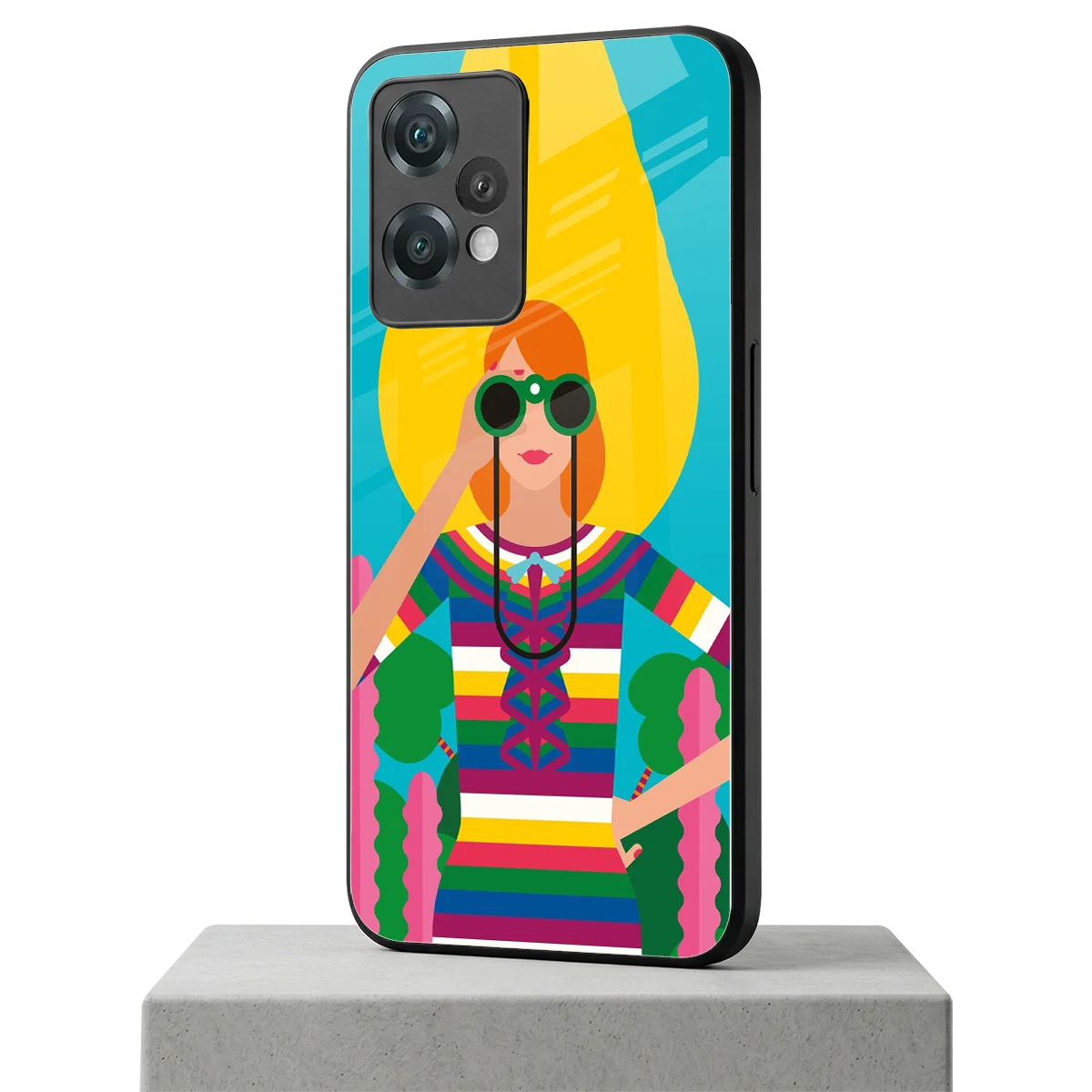 Cosmic Explorer oneplus nord ce 2 lite mobile cover | shockproof glass phone case