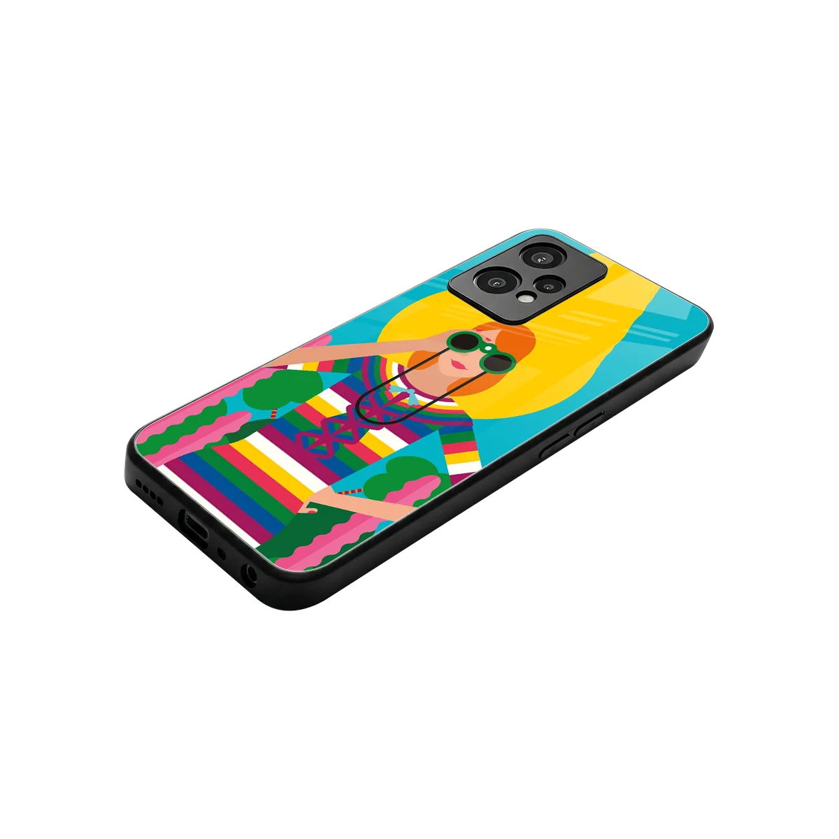 Cosmic Explorer stylish phone case for oneplus nord ce 2 lite | glossy glass and slim fit