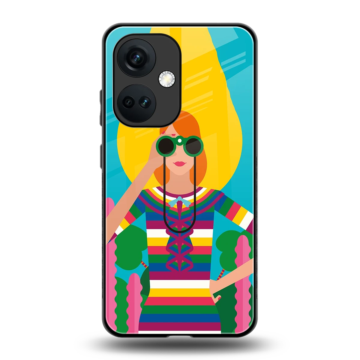 Cosmic Explorer back phone cover | glass case for oneplus nord ce 3