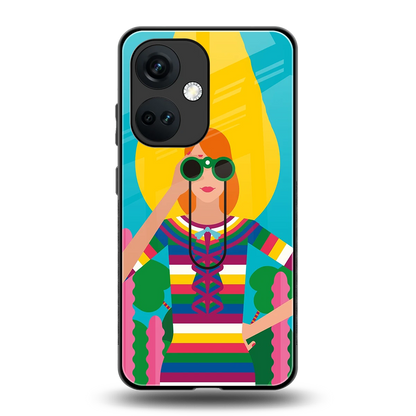 Cosmic Explorer back phone cover | glass case for oneplus nord ce 3