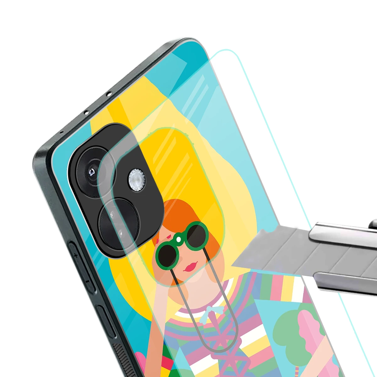 Cosmic Explorer stylish phone case for oneplus nord ce 3 | glossy glass and slim fit