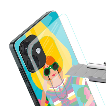 Cosmic Explorer stylish phone case for oneplus nord ce 3 | glossy glass and slim fit