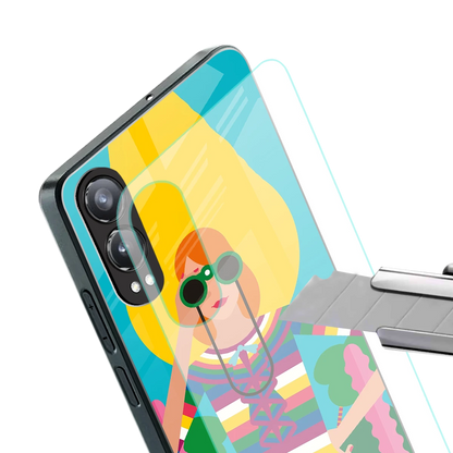 Cosmic Explorer stylish phone case for oneplus nord ce 4 lite | glossy glass and slim fit