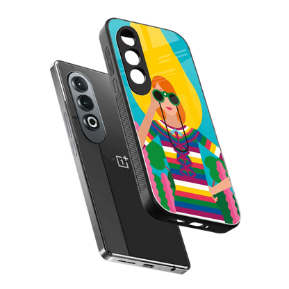 Cosmic Explorer sleek oneplus nord ce 4 cover with tempered glass back and TPU edges