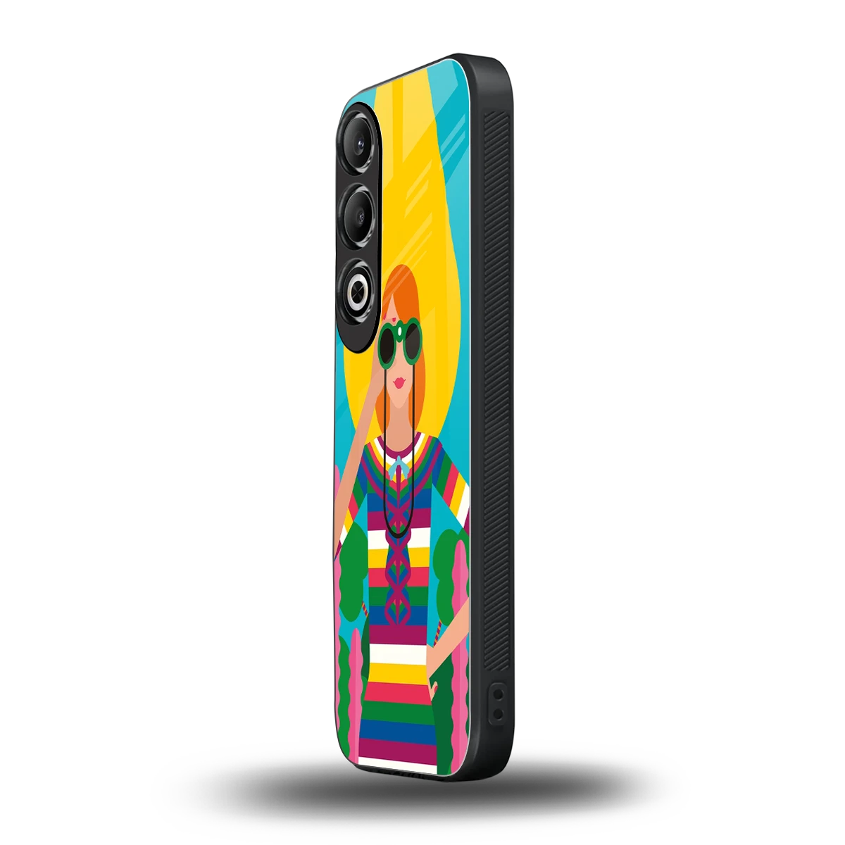 Cosmic Explorer oneplus nord ce 4 mobile cover | shockproof glass phone case