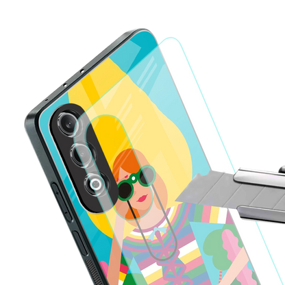 Cosmic Explorer stylish phone case for oneplus nord ce 4 | glossy glass and slim fit