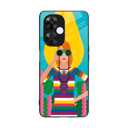 Cosmic Explorer back phone cover | glass case for oneplus nord ce 3 lite