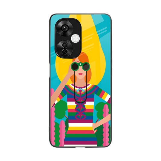Cosmic Explorer back phone cover | glass case for oneplus nord ce 3 lite