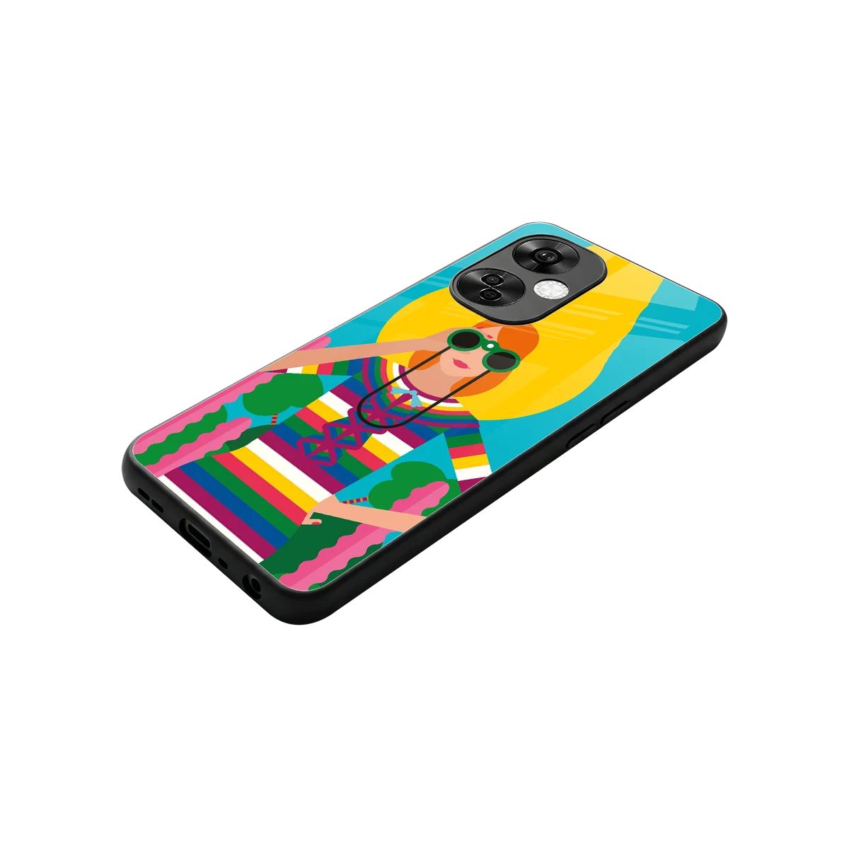 Cosmic Explorer stylish phone case for oneplus nord ce 3 lite | glossy glass and slim fit