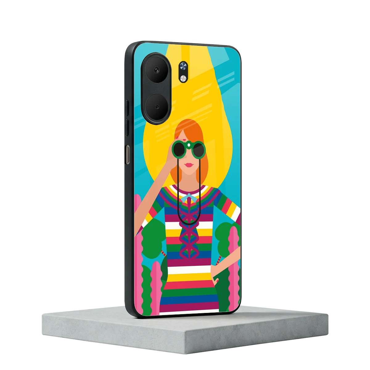 Cosmic Explorer oppo a5x 5g mobile cover | shockproof glass phone case