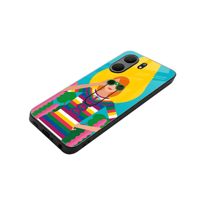 Cosmic Explorer stylish phone case for oppo a5x 5g | glossy glass and slim fit
