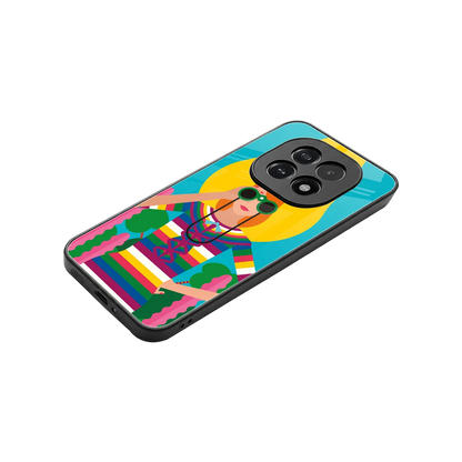 Cosmic Explorer stylish phone case for oppo f29 5g | glossy glass and slim fit