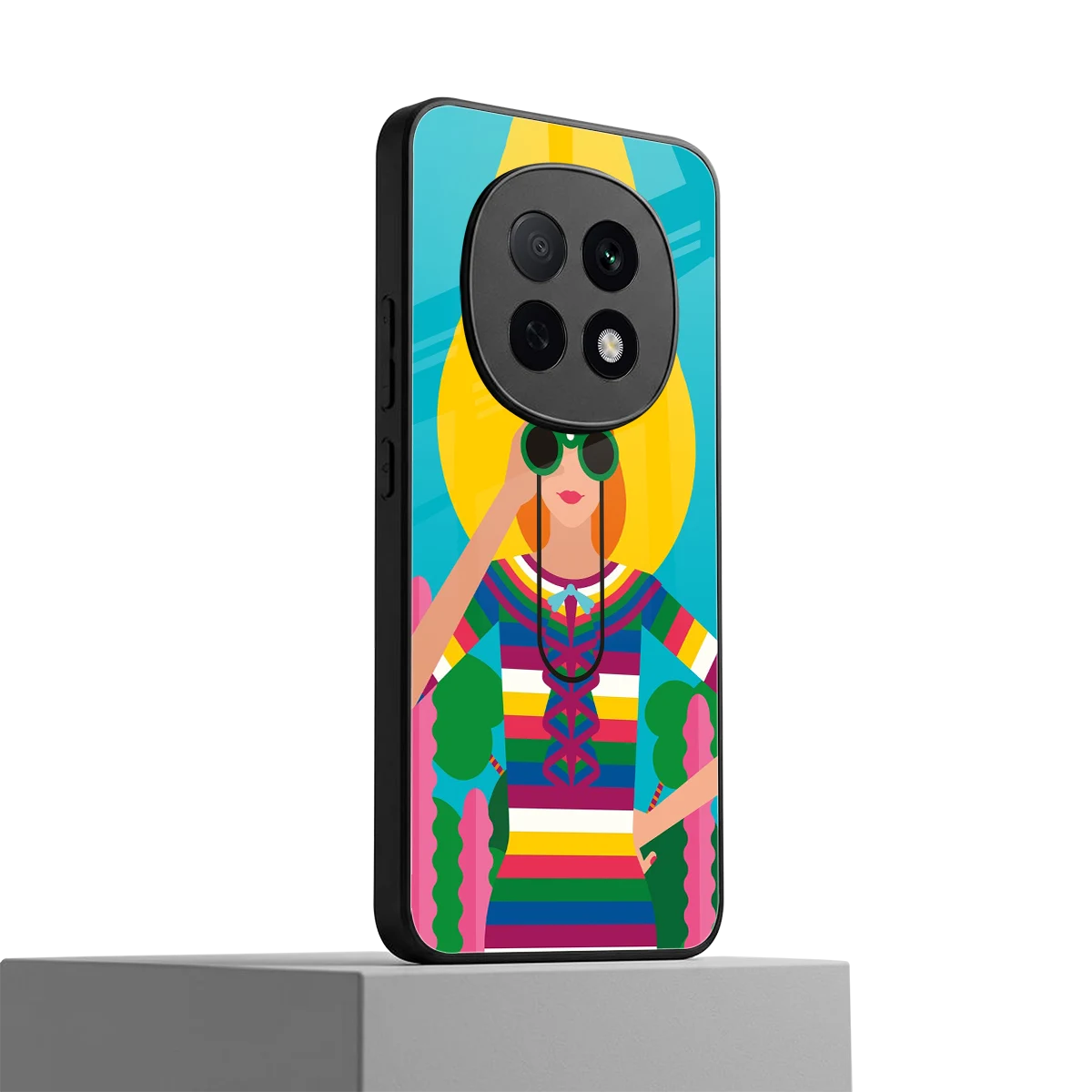 Cosmic Explorer oppo f29 pro 5g mobile cover | shockproof glass phone case
