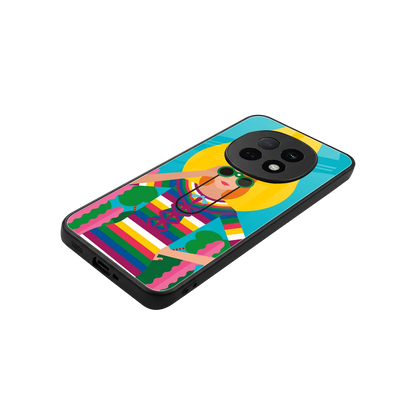 Cosmic Explorer stylish phone case for oppo f29 pro 5g | glossy glass and slim fit