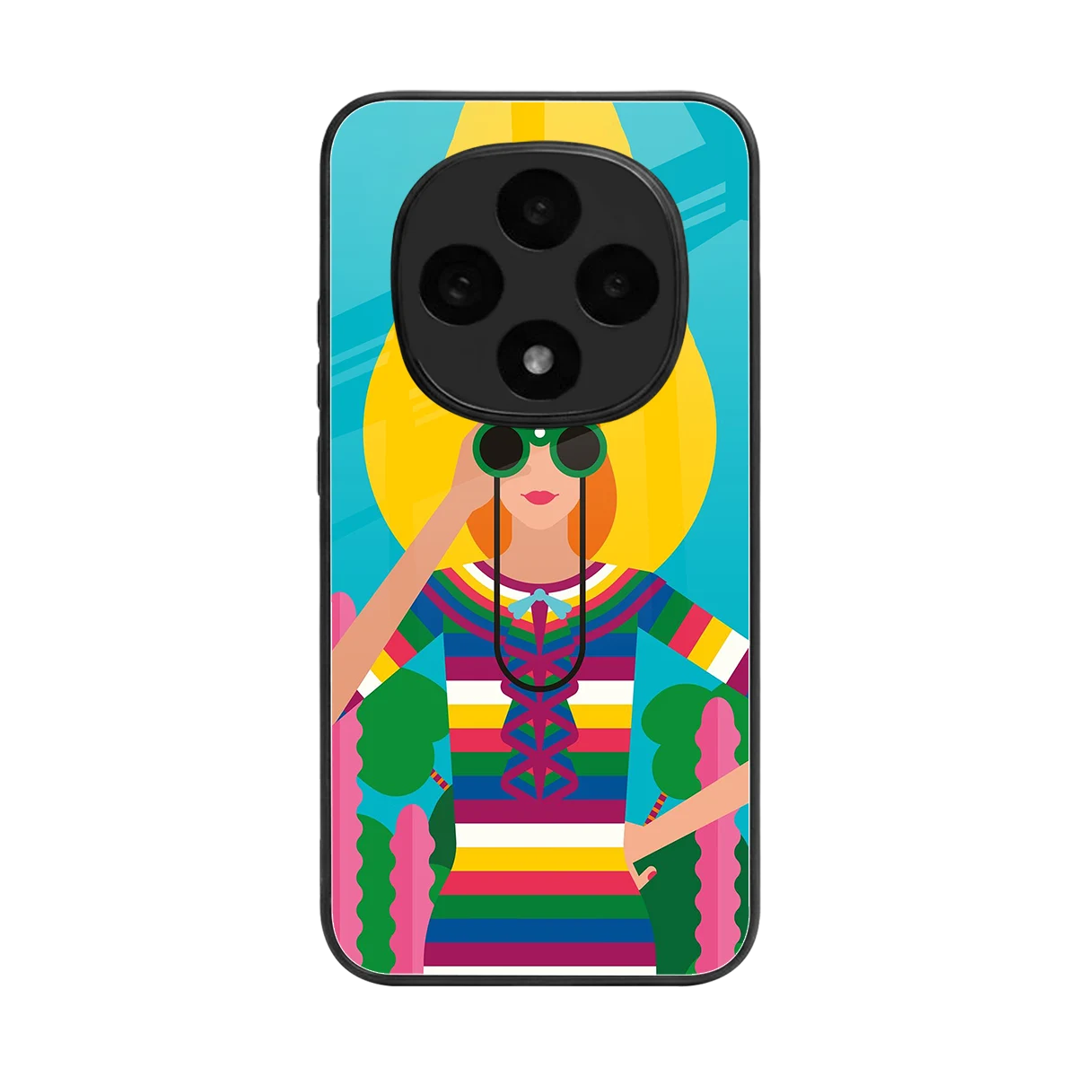 Cosmic Explorer back phone cover | glass case for oppo f31 pro 5g
