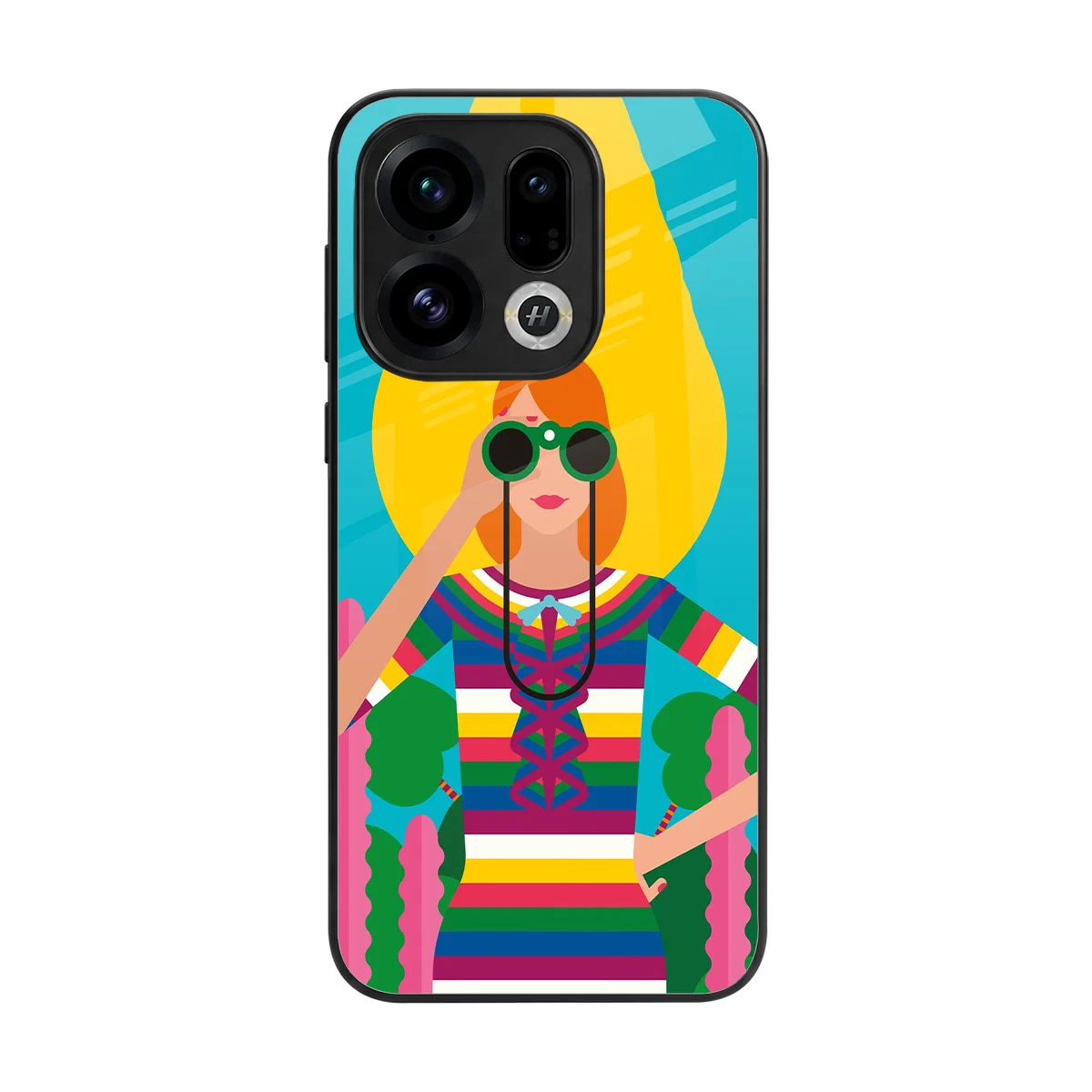 Cosmic Explorer back phone cover | glass case for oppo find x9