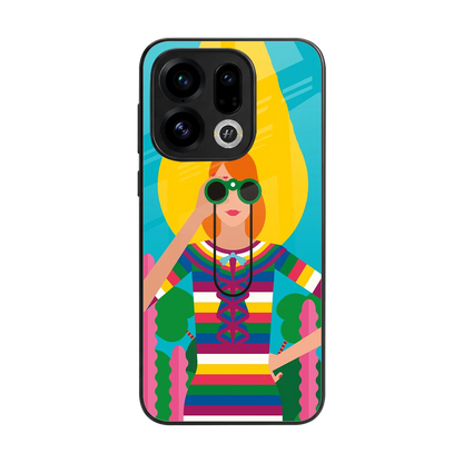 Cosmic Explorer back phone cover | glass case for oppo find x9